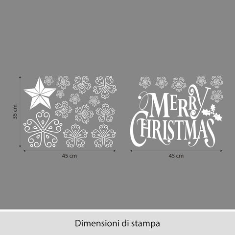 Merry christmas Agrifoglio | Vetrofania