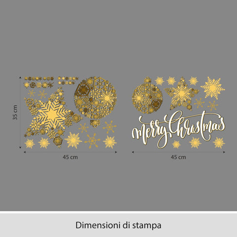 Stelle e palline | Vetrofania