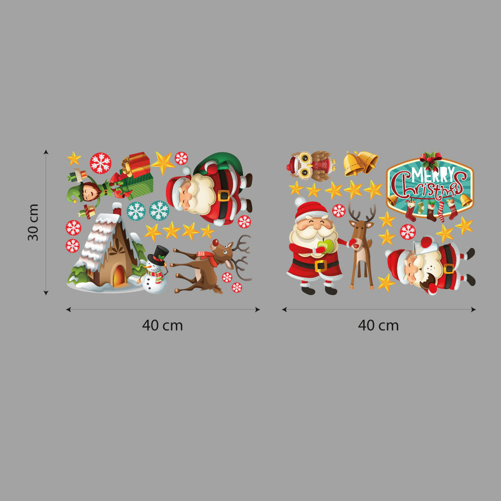 ANHUIB 6 Pezzi Adesivi Per Scale Albero Di Natale,3D Adesivi - 2