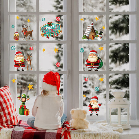 Il laboratorio di babbo natale | Vetrofania