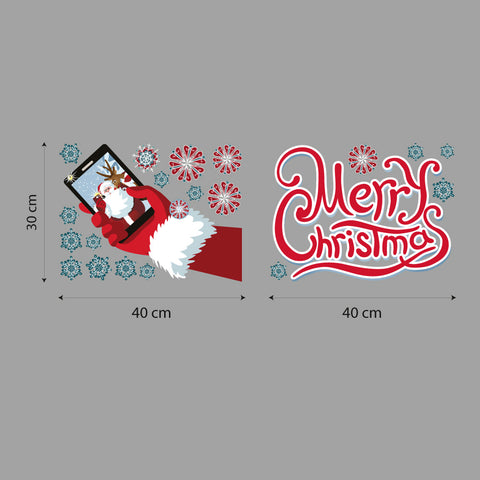 Selfie di Natale | Vetrofania