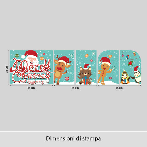 Natale alla finestra | Vetrofania