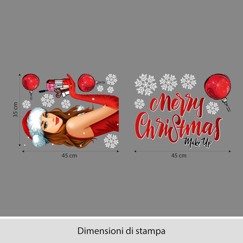 Make up christmas | Vetrofania