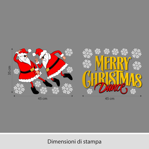 Merry christmas dance | Vetrofania