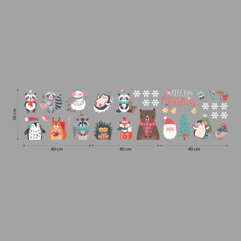 Kit Animal Christmas | Vetrofania