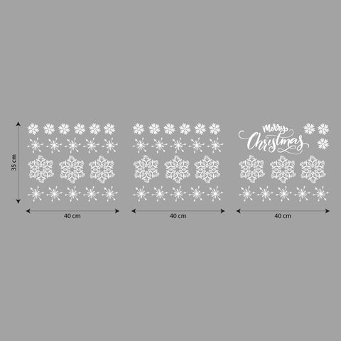Set fiocchi di neve | Vetrofania