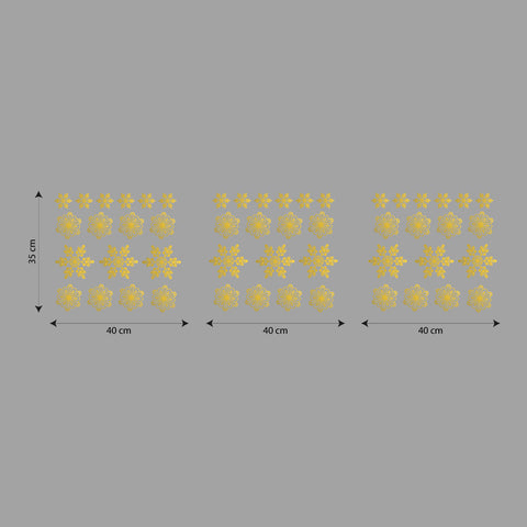 Set fiocchi oro | Vetrofania