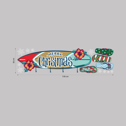 Merry Christmas tavola da surf | Vetrofania