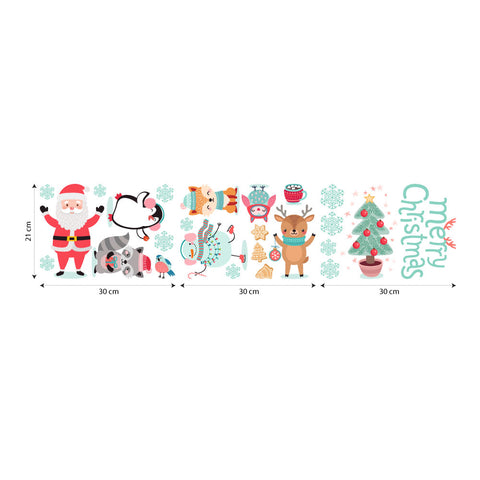 Kit di Natale dolci feste | Vetrofania