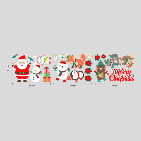 Kit di Natale dolci feste 2 | Vetrofania