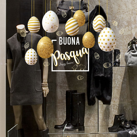 Pendenti buona pasqua | Vetrofania