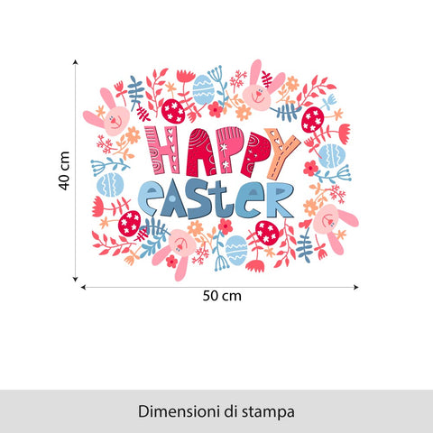 Cornice pasquale | Vetrofania