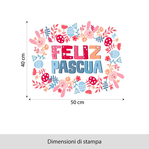 Cornice pasquale | Vetrofania