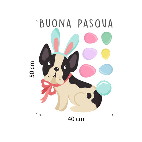 Cagnolino pasquale | Vetrofania