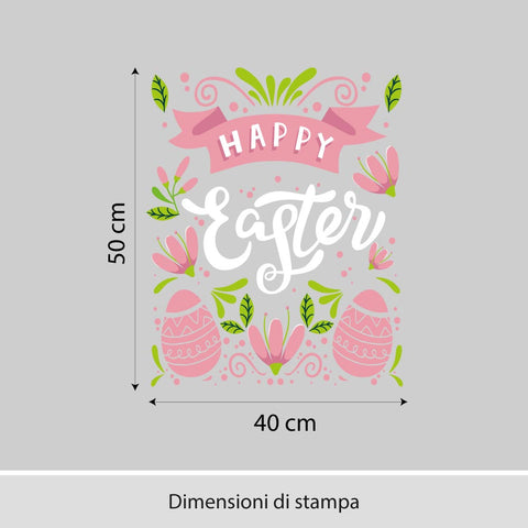 Cornice rosa | Vetrofania