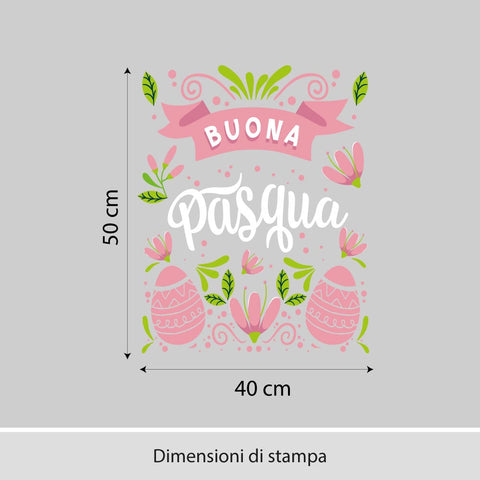 Cornice rosa | Vetrofania