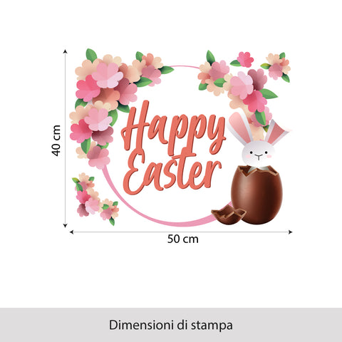 Cornice floreale di pasqua