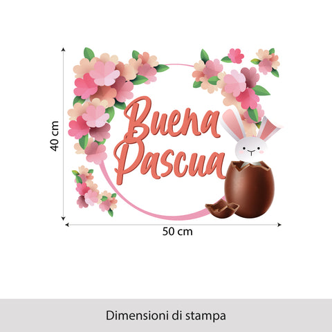 Cornice floreale di pasqua
