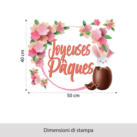 Cornice floreale di pasqua