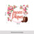 Cornice floreale di pasqua | Vetrofania