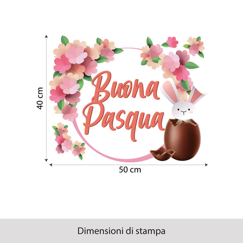 Cornice floreale di pasqua
