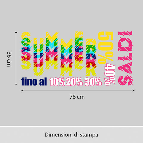 Saldi colorati | Vetrofania