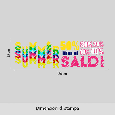 Saldi colorati | Vetrofania