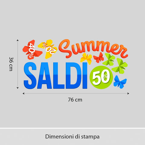 Saldi origami | Vetrofania