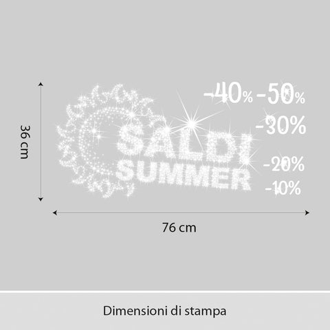 Saldi scintillanti | Vetrofania