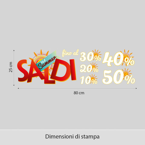 Saldi sole | Vetrofania