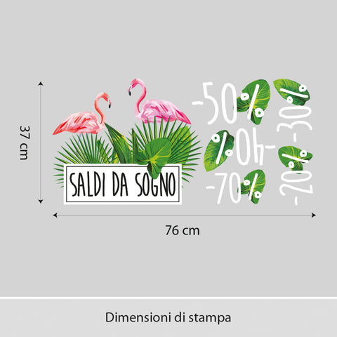 Saldi da sogno | Vetrofania