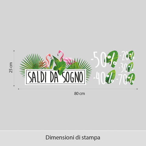 Saldi da sogno | Vetrofania