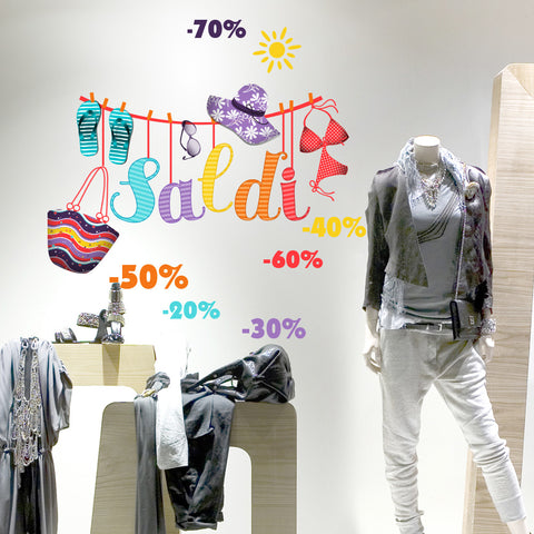 Saldi stesi | Vetrofania