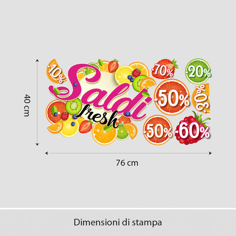 Saldi fresh | Vetrofania