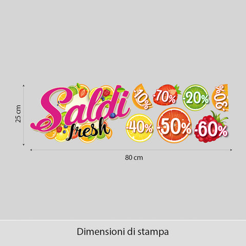 Saldi fresh | Vetrofania