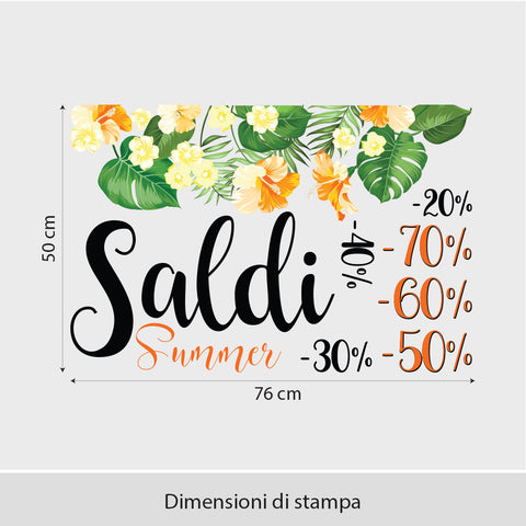 Saldi ibiscus | Vetrofania