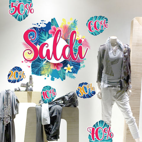 Saldi tropical | Vetrofania