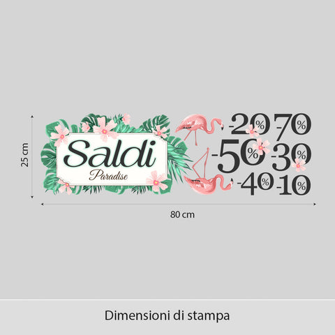 Saldi fenicotteri | Vetrofania