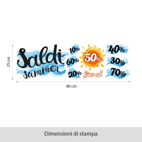 Saldi sull'onda | Vetrofania