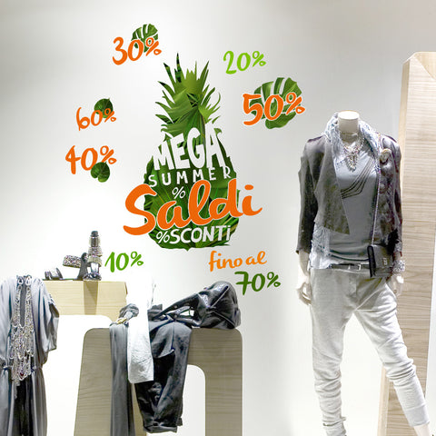 Mega Summer saldi | Vetrofania