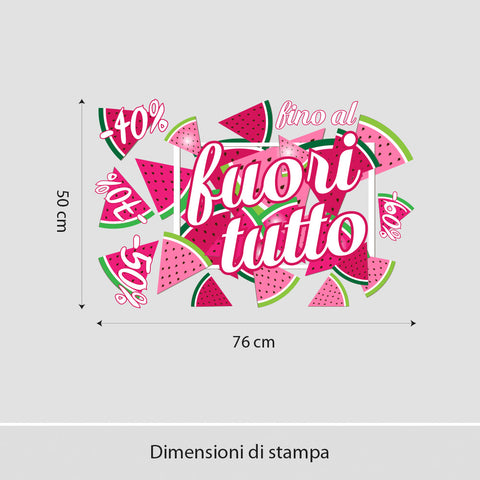 Anguria fuori tutto | Vetrofania