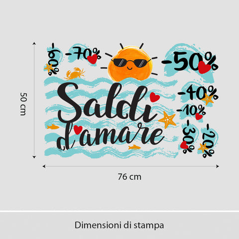 Saldi d'amare | Vetrofania