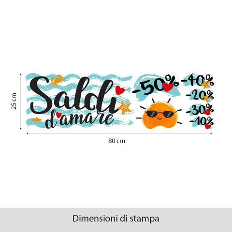 Saldi d'amare | Vetrofania