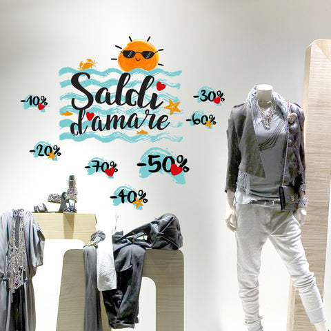 Saldi d'amare | Vetrofania