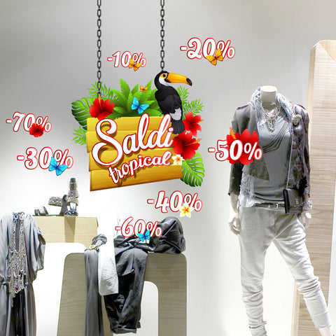 Saldi cartello | Vetrofania