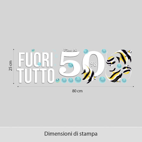 Acquario tropicale | Vetrofania