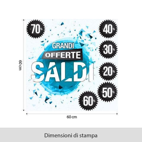 Saldi sotto zero | Vetrofania
