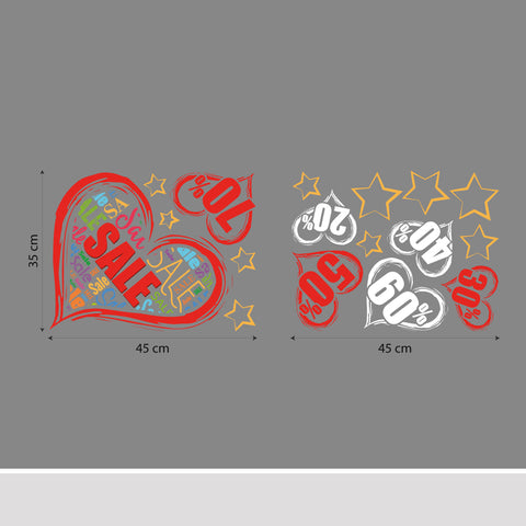 Cuore saldi | Vetrofania