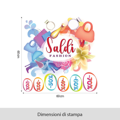 Saldi fashion | Vetrofania