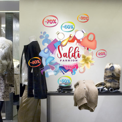 Saldi fashion | Vetrofania